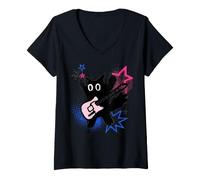 Femme Illustration numérique d'image générée par l'IA T-Shirt avec Col en V