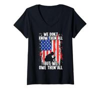 Femme Ils sont Tous, mais Nous Leur devons Tout ce Que Nous ne savons Pas T-Shirt avec Col en V