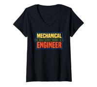 Femme I'm A Mechanical Engineer Funny Engineering Job Titiles T-Shirt avec Col en V