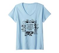 Femme I'm a Woman Contrary as Downton Lady Citation Sarcastic T-Shirt avec Col en V