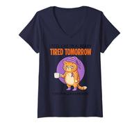 Femme I'm Already Fatied Tomorrow Fibromyalgie Fibro T-Shirt avec Col en V