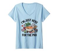 Femme I'm Just Here for The Pho T-Shirt avec Col en V