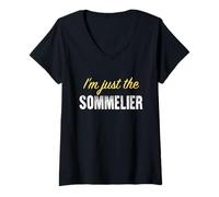Femme I'm Just The Sommelier - Funny T-Shirt avec Col en V