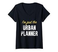 Femme I'm Just The Urban Planner - Drôle T-Shirt avec Col en V