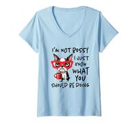 Femme I'm Not Bossy I Just Know What You Should Be Doing T-Shirt avec Col en V