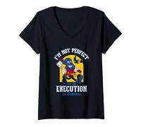 Femme I'm Not Perfect But My Execution is Flawless - Dark Humor T-Shirt avec Col en V