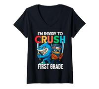 Femme I'm Ready to Crush Cappuccino Assassino Meme Kids T-Shirt avec Col en V
