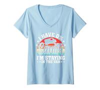 Femme I'm Staying in Tha Van Phasmophobia Funny Man Women T-Shirt avec Col en V