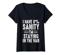 Femme I'm Staying in Tha Van Phasmophobia Gamer Men T-Shirt avec Col en V