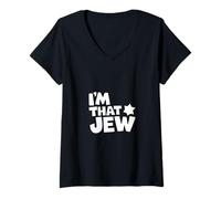 Femme I'm That Jew, Politique, activisme T-Shirt avec Col en V