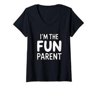 Femme I'm The Fun Parent T-Shirt avec Col en V