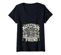 Femme I'm The Paparazzi Friend Mémoires d'amitié |- T-Shirt avec Col en V