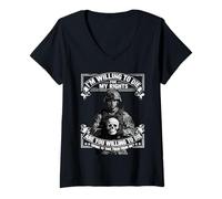 Femme Im Willing to Die for My Rights Veterans Day Veteran T-Shirt avec Col en V