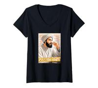 Femme Imam Abou Hanifa T-Shirt avec Col en V