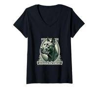 Femme In Cane Corso We Trust Chien Vintage Cane Corso T-Shirt avec Col en V
