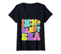 Femme in My Dandy Era Funny Retro Groovy Vibes Men Women T-Shirt avec Col en V