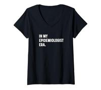 Femme In My Epidemiologist Era Epidémiologie Médecin Maladie Santé T-Shirt avec Col en V