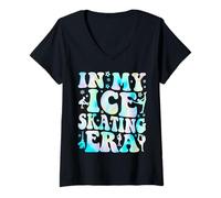 Femme in My Ice Skating Era T-Shirt avec Col en V