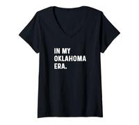 Femme In My Oklahoma Era - Voyage Voyage Vacances T-Shirt avec Col en V