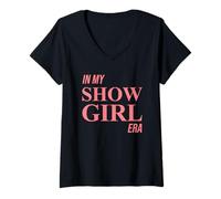 Femme in My Show Girl Era Women Girls T-Shirt avec Col en V
