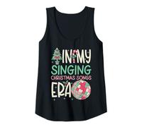 Femme in My Singing Christmas Songs Era - Cute Groovy Xmas Débardeur