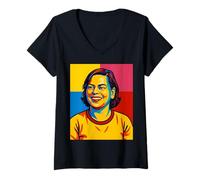 Femme Inday Sara 2028 Philippines PDP Laban Parti Politique PH T-Shirt avec Col en V