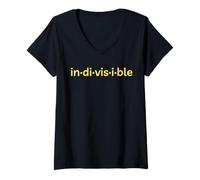 Femme Indivisible T-Shirt avec Col en V