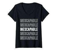 Femme Inéluctable T-Shirt avec Col en V