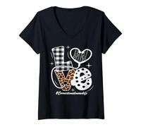 Femme Infirmier(e) correctionnel(le) T-Shirt avec Col en V