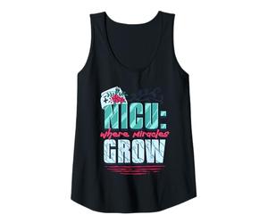 Femme Infirmière en Soins Intensifs Néonatals Where Miracles Grow Débardeur