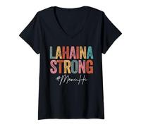 Femme Inflexible Lahaina Spirit : Maui's Majestic Banyan Hawaii's T-Shirt avec Col en V