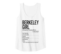 Femme Informations nutritionnelles sur la Nutrition des Filles de Berkeley | Funny California Débardeur