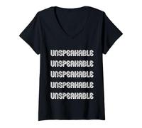 Femme Innommable T-Shirt avec Col en V