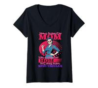Femme Inspecteur Du Logement T-Shirt avec Col en V