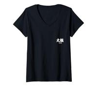 Femme Instructeur d'art Martial de Typographie Chinoise de Tai Chi T-Shirt avec Col en V