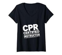 Femme Instructeur RCR T-Shirt avec Col en V
