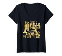 Femme Instrument en Laiton I´ve Got A Mellophone T-Shirt avec Col en V