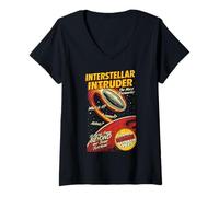 Femme Interstellar Intruder, 3i / Atlas Science Fiction T-Shirt avec Col en V