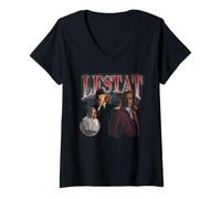 Femme Interview with The Vampire Lestat Homage T-Shirt avec Col en V