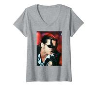Femme INXS Michael Hutchence Live 1997 : tournée Mondiale Elegantly Wasted T-Shirt avec Col en V