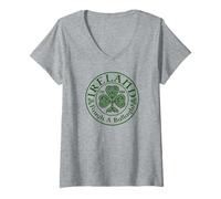 Femme Irlande Éire MMA Faugh a' Ballagh! T-Shirt avec Col en V
