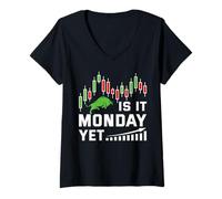Femme is It Monday Yet T-Shirt avec Col en V