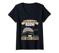 Femme Isopod Lover Il y a Toujours de la Place pour Un propriétaire d'Isopod de Plus T-Shirt avec Col en V