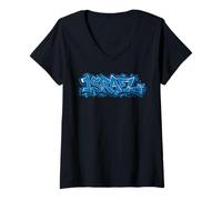 Femme ISRAEL GADEAL FLAG FLAG ISREALAND Jérusalem Tel Aviv T-Shirt avec Col en V