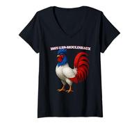 Femme ISSY-LES-MOULINEAUX France Français Souvenir Article T-Shirt avec Col en V