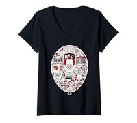 Femme IT (2017) Pennywise Icon Balloon T-Shirt avec Col en V