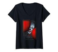 Femme IT Chapter 2 Pennywise? Behind The Balloons T-Shirt avec Col en V