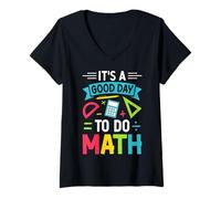 Femme It's A Good Day To Do Maths T-Shirt avec Col en V