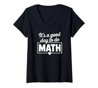 Femme It's A Good Day to Do Maths T-Shirt avec Col en V