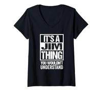 Femme It's A Jim Thing You Wouldn't Understand T-Shirt avec Col en V
